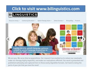 Click to visit www.bilinguistics.com
 