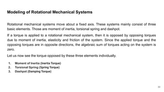 Rotationalbmodelling Element Control System Example Control Systems | PDF