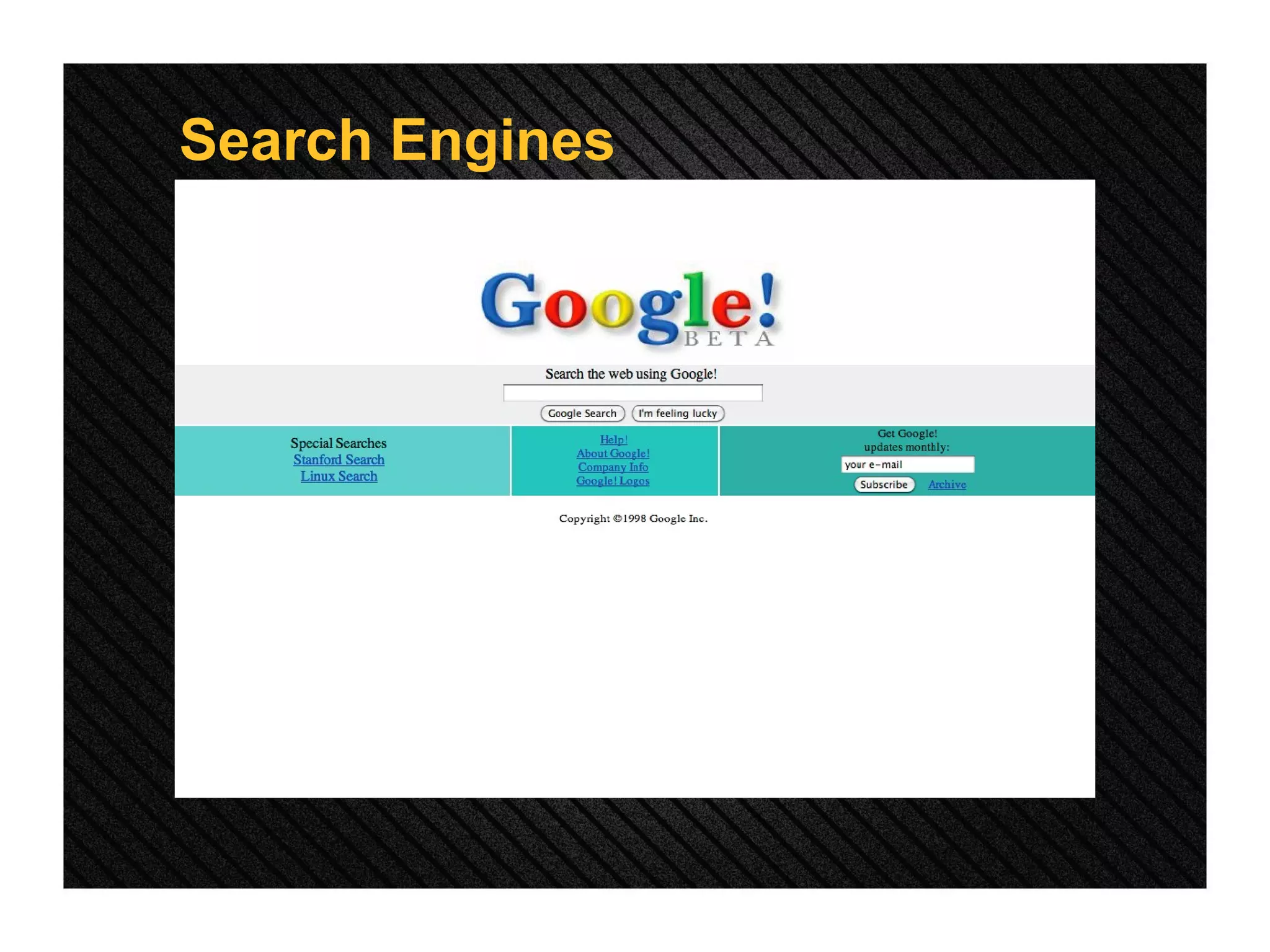 Search Engines 