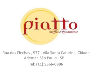 Rua das Flechas , 977 , Vila Santa Catarina, Cidade
Ademar, São Paulo - SP
Tel: (11) 5566-0386
 