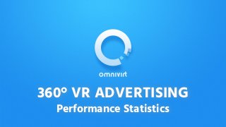 360° VR ADVERTISING
Performance Statistics
 
