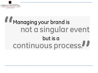 YOU are Your Brand:  Champion Your Brand & WIN More Business!