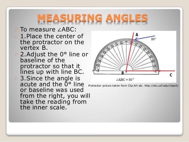 angles naming types and how to measure them types of angles powerpoint