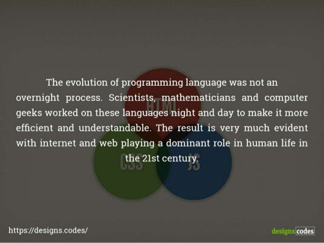 Evolution of Programming Languages Over the Years