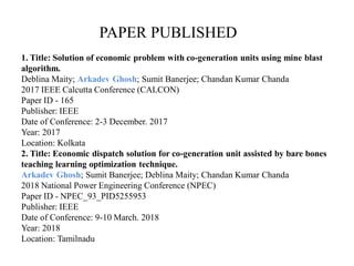 Solution of Combined Heat and Power Economic Dispatch Problem Using ...