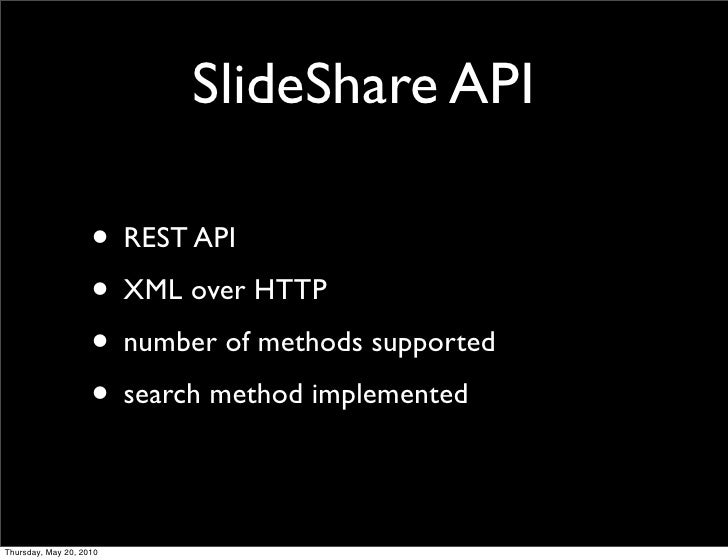 slideshare api