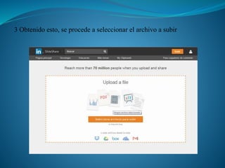 3 Obtenido esto, se procede a seleccionar el archivo a subir