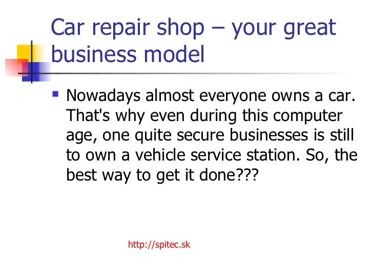 Easy business- car repair shop