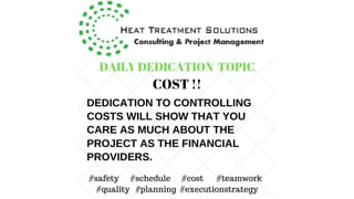 Project Management Dedication Tips