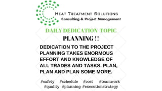 Project Management Dedication Tips