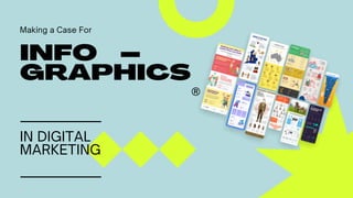 INFO
GRAPHICS
®
Making a Case For
IN DIGITAL
MARKETING
 