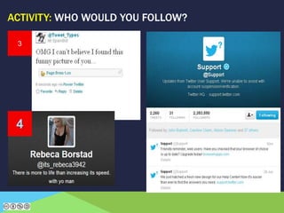 3
4
ACTIVITY: WHO WOULD YOU FOLLOW?
 