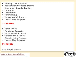 Paneer Process Flowchart Profitable Agriculture Based Project Ideas & Small Scale Project ...