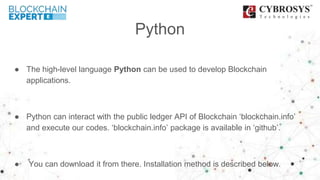 Python packages for blockchain | PPT