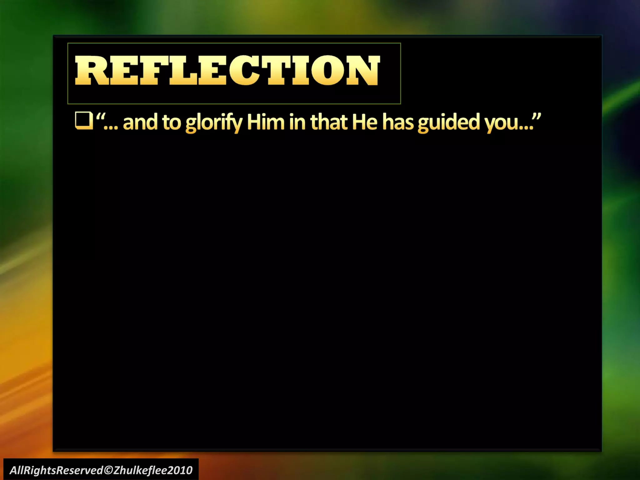 AllRightsReserved©Zhulkeflee2010 