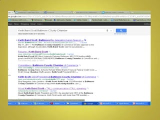 Keith Baird Scott - non-traditional resume