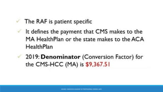 Risk adjustment factor, RAF | PPSX