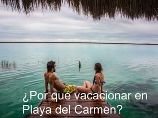 ¿Por qué vacacionar en
Playa del Carmen?
 