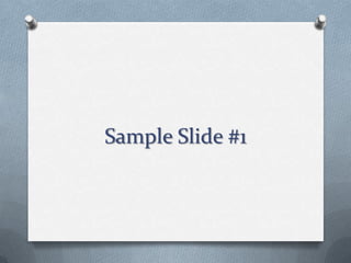 Slideshare VPU Sample Presentation | PPT