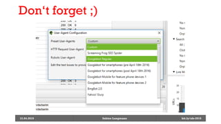 12.04.2019 Sabine Langmann
Don‘t forget ;)
bit.ly/sfx-2019
 