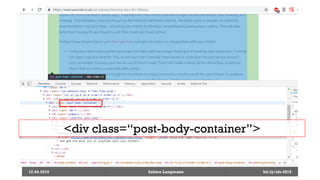 12.04.2019 Sabine Langmann
<div class=“post-body-container”>
bit.ly/sfx-2019
 