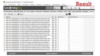 Result
12.04.2019 Sabine Langmann bit.ly/sfx-2019
 