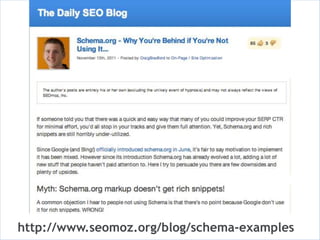 http://www.seomoz.org/blog/schema-examples
 