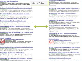 Online Poker
 