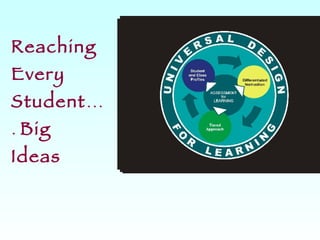 Reaching Every Student ….  Big Ideas 