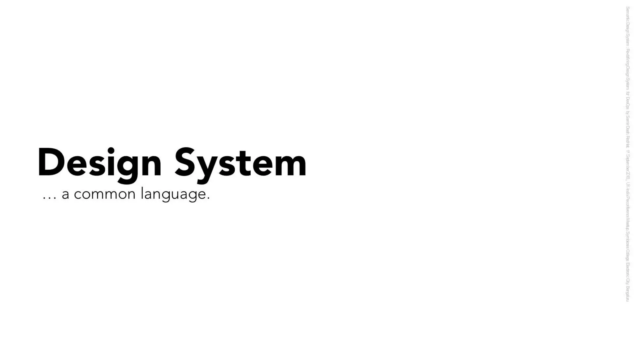 Semantic Design System : Redefining Design Systems for DesOps - v1.0 1sep 2018