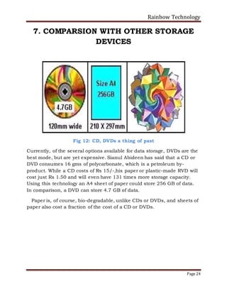Rainbow Technology Seminar Report | DOCX