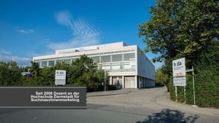 Seit 2006 Dozent an der
Hochschule Darmstadt für
Suchmaschinenmarketing
 