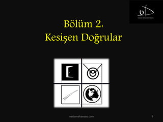 Bölüm 2:
Kesişen Doğrular
sertamahassas.com 9
 