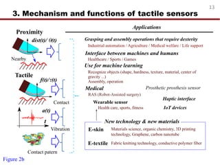 Example For Tactile Sensor Recent progress in tactile sensor technology | PDF