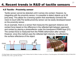 Example For Tactile Sensor Recent progress in tactile sensor technology | PDF