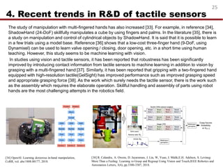 Recent progress in tactile sensor technology | PDF
