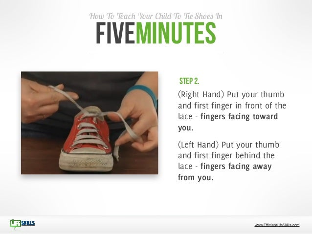 teach child to tie shoes in 5 min