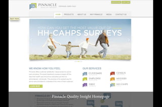Pinnacle Quality Insight Homepage
 