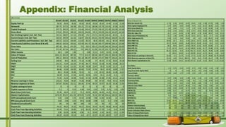 Appendix: Financial Analysis
 