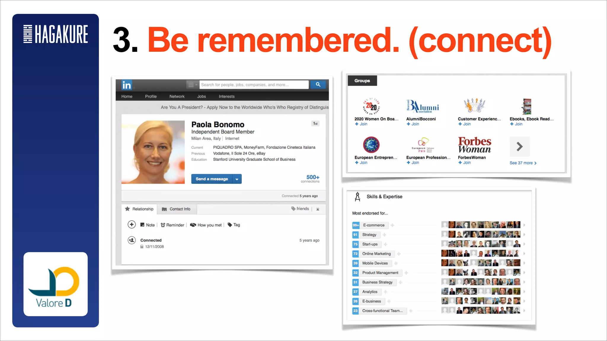 @Starbucks
3) Be remembered. (connect)
 