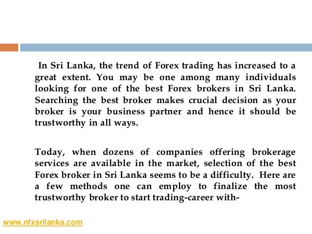 Forex Trading Brokers In Sri Lanka - 