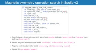 Software Development for Space-group Analysis: Magnetic Space Group and ...