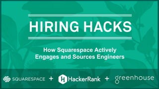 +
How Squarespace Actively
Engages and Sources Engineers
+
 