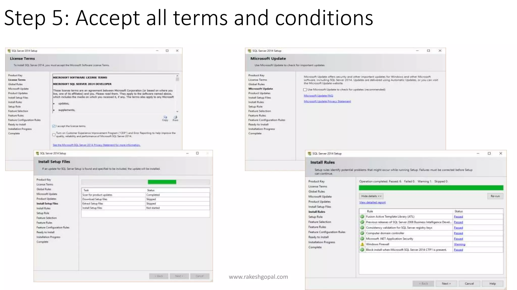 Step 5: Accept all terms and conditions
www.rakeshgopal.com
 