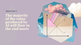 PREDICTION 3
The majority
of the value
produced by
AI will flow to
the end users
 