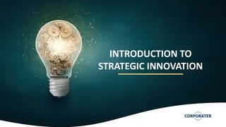 INTRODUCTION TO
STRATEGIC INNOVATION
 