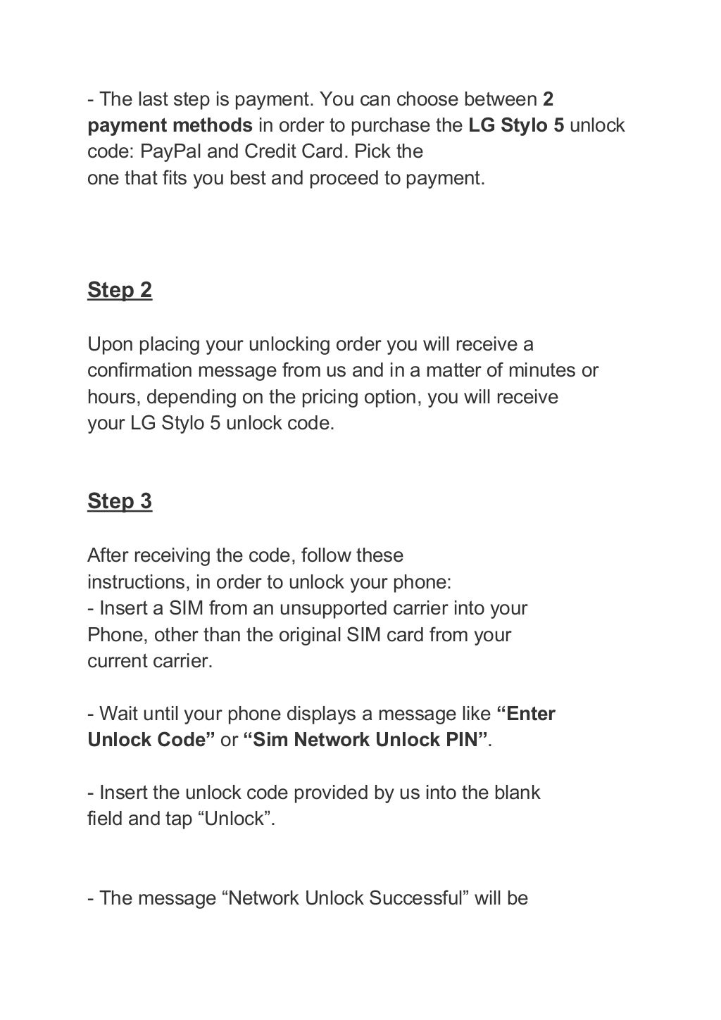 How To Unlock LG Stylo 5 Using Unlock Codes