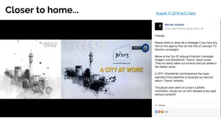 Closer to home... August 17 2016 at 5:15pm
 