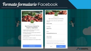 Formato formulario Facebook
 