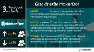 Caso de éxito MakerBot
30%
Contexto: MakerBot es una empresa especializada en
herramientas de impresión en 3D para oficina...